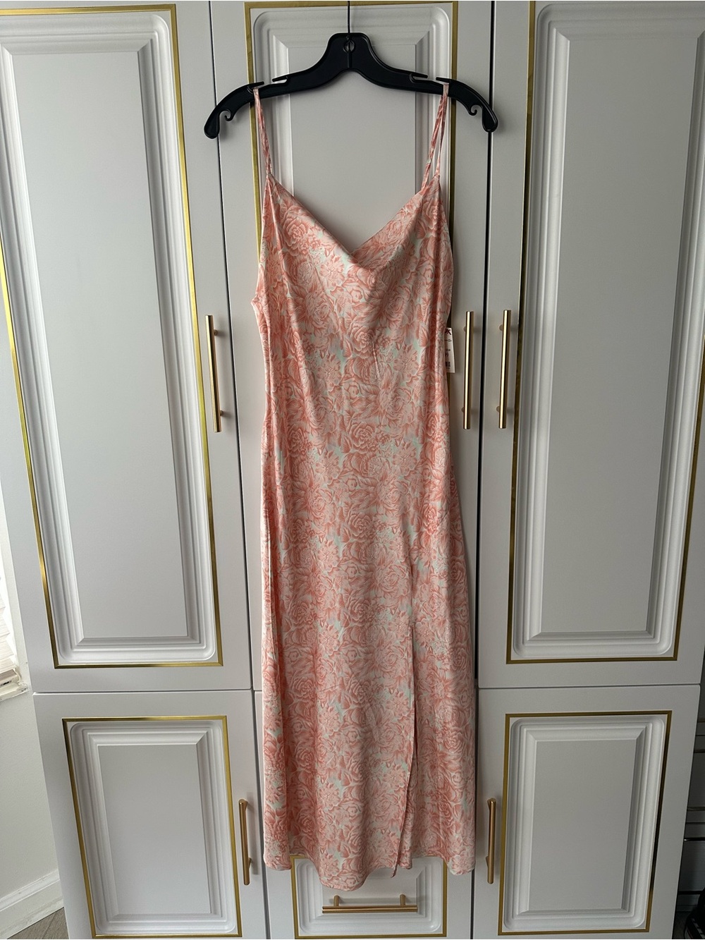 Slip Maxi Dress in Blush Floral